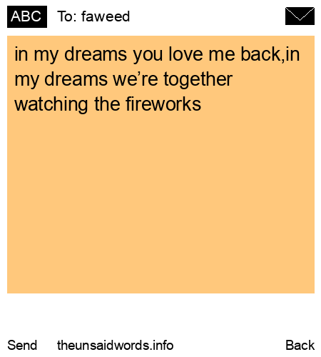 unsent message to faweed