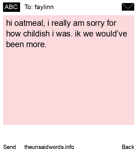 unsent message to faylinn