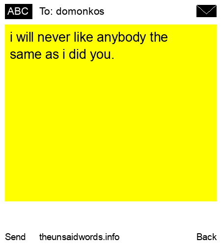 unsent message to domonkos