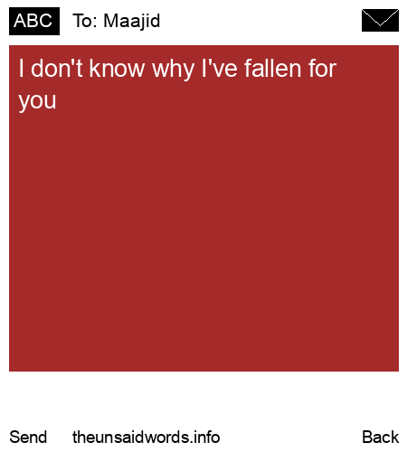 unsent message to Maajid
