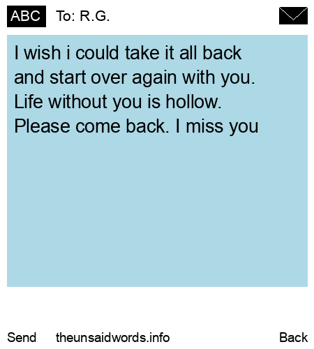 unsent message to R.G.