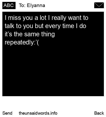 unsent message to Elyanna