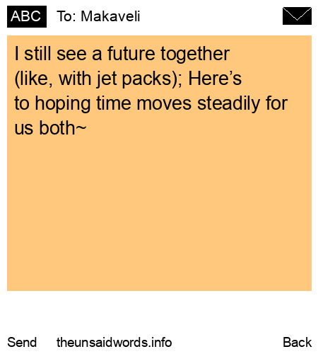 unsent message to Makaveli