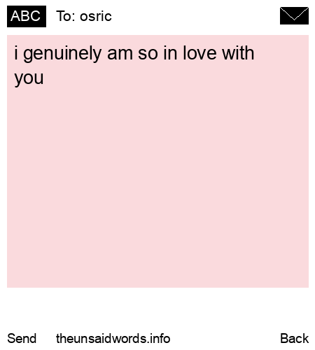 unsent message to osric