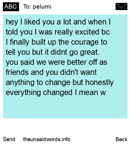 unsent message to pelumi