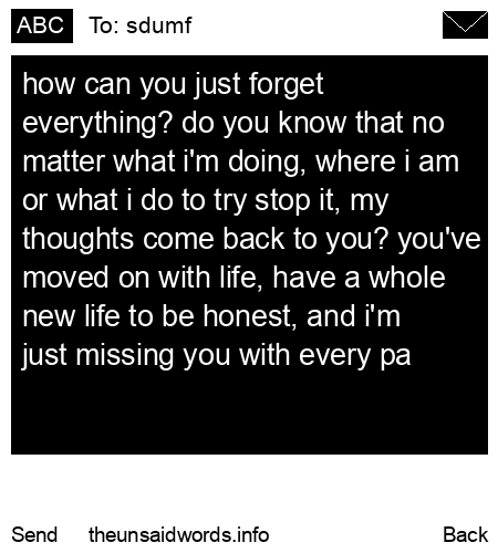 unsent message to sdumf