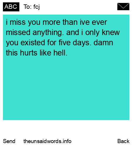 unsent message to fcj