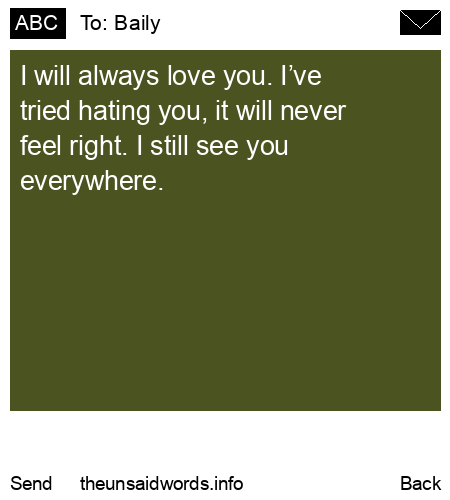 unsent message to Baily 