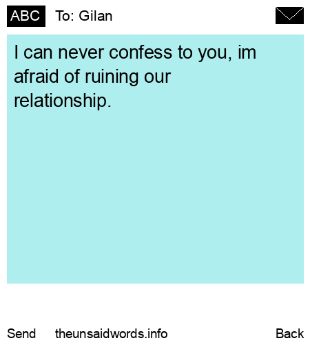 unsent message to Gilan