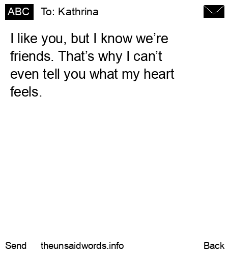 unsent message to Kathrina