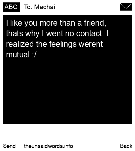 unsent message to Machai