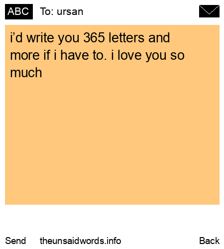 unsent message to ursan