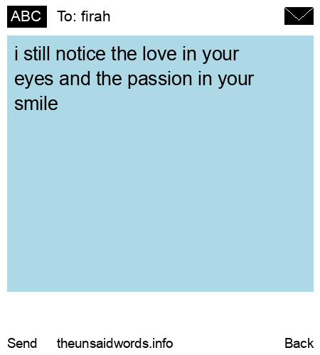 unsent message to firah