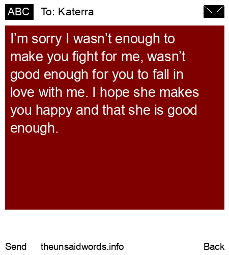 unsent message to Katerra