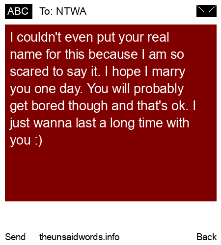 unsent message to NTWA