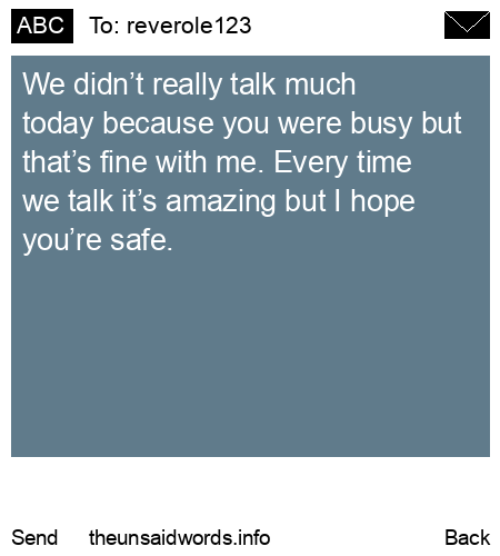 unsent message to reverole123