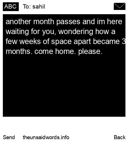 unsent message to sahil