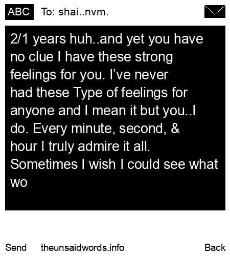 unsent message to shai..nvm.