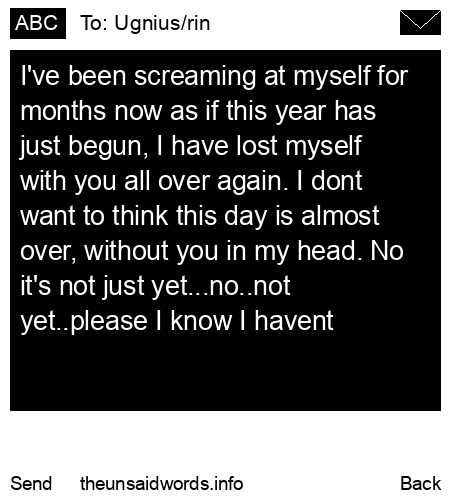 unsent message to Ugnius/rin
