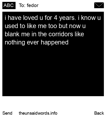 unsent message to fedor