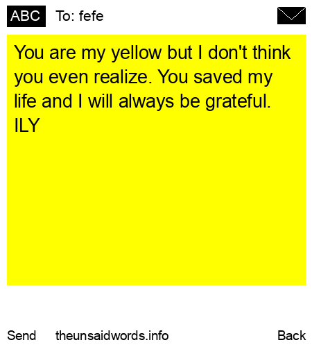 unsent message to fefe