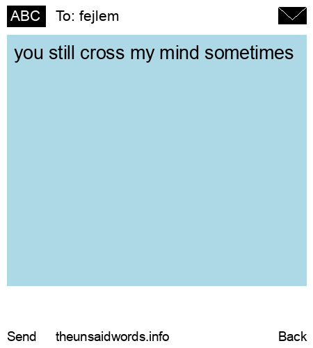 unsent message to fejlem 