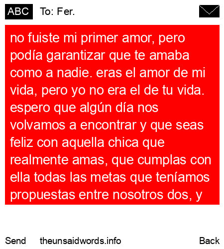 unsent message to Fer.