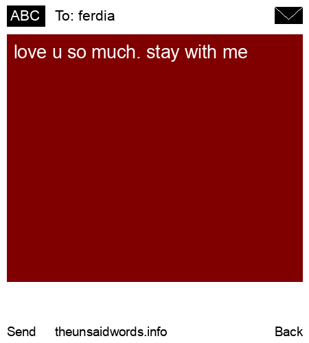 unsent message to ferdia 