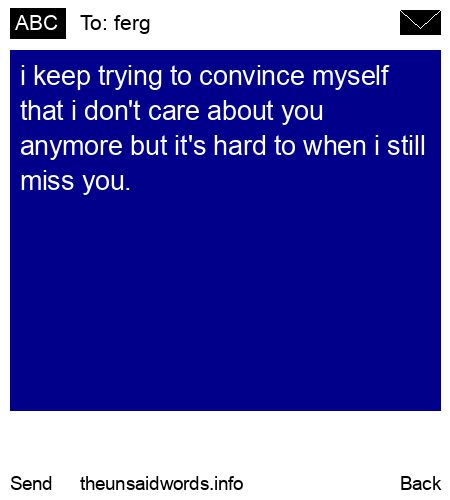 unsent message to ferg