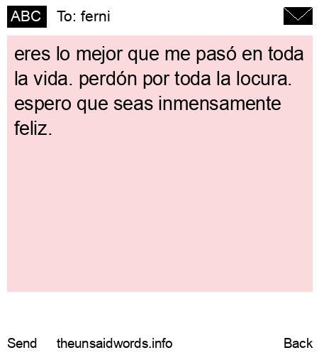 unsent message to ferni