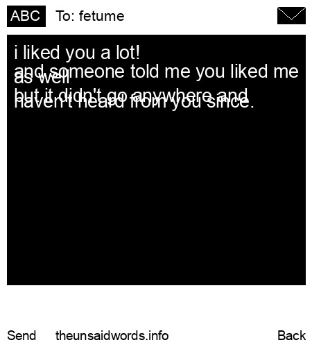 unsent message to fetume