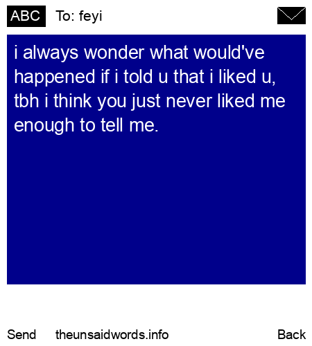 unsent message to feyi