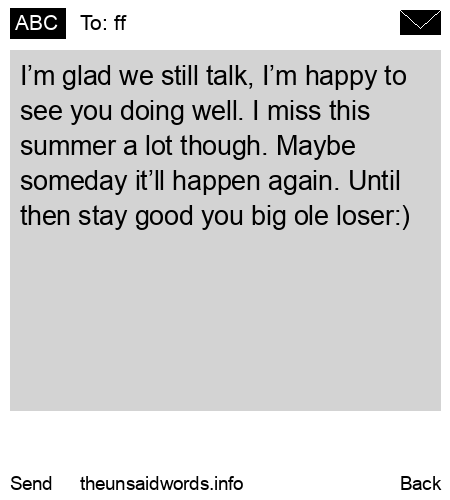 unsent message to ff