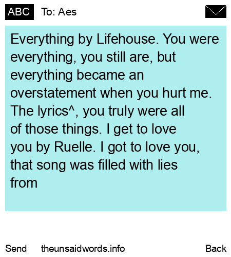 unsent message to Aes
