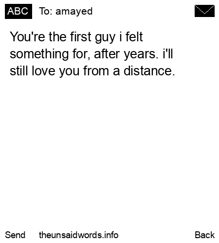 unsent message to amayed