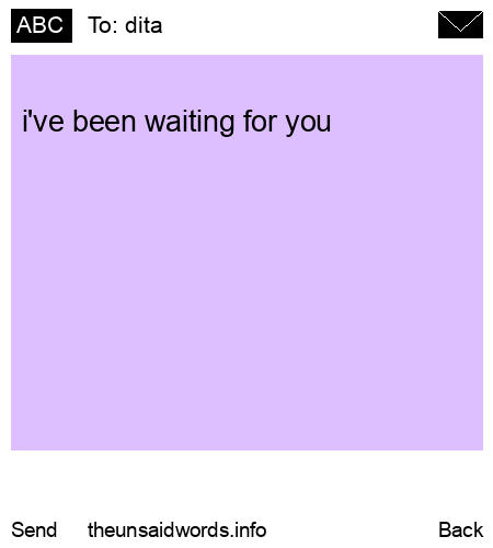 unsent message to dita