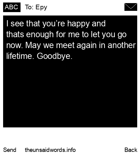 unsent message to Epy