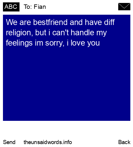 unsent message to Fian