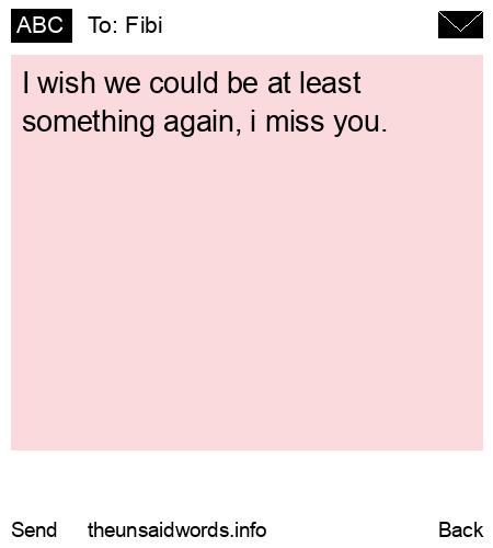 unsent message to Fibi
