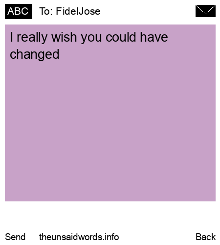 unsent message to FidelJose 