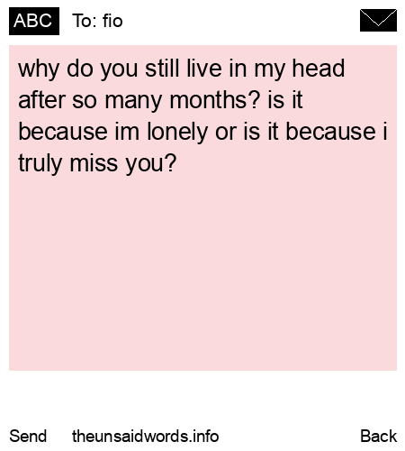 unsent message to fio