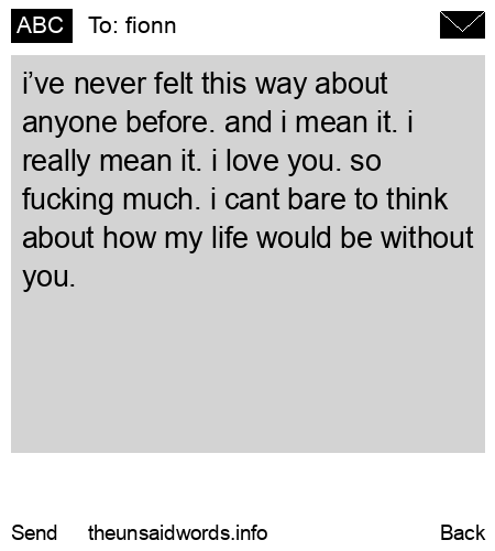 unsent message to fionn