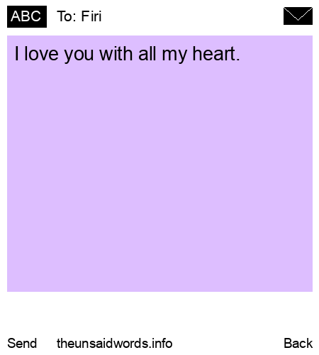 unsent message to Firi