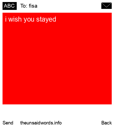 unsent message to fisa