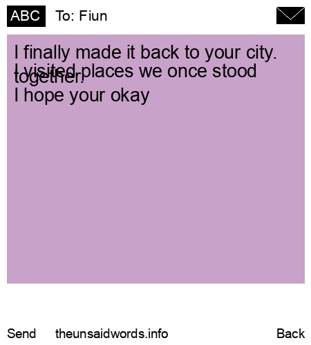 unsent message to Fiun