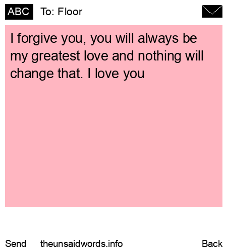 unsent message to Floor