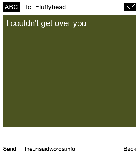 unsent message to Fluffyhead
