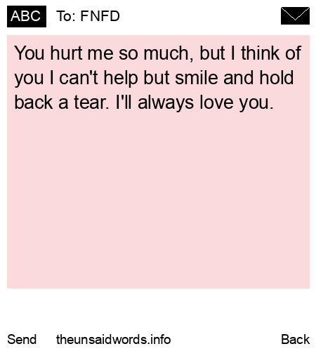unsent message to FNFD