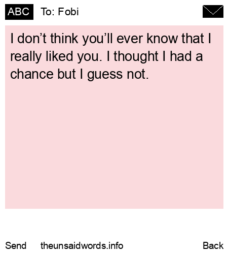 unsent message to Fobi