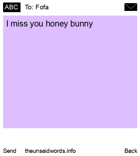 unsent message to Fofa